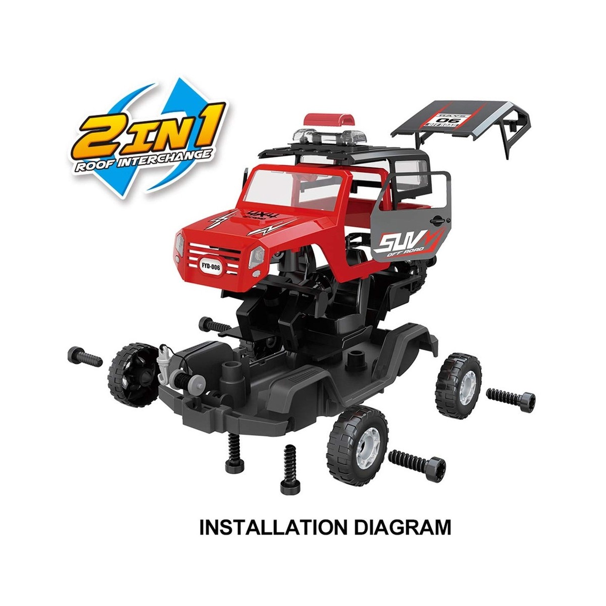 Take Apart Trucks FYD STEM Take-Apart Jeep Toy Build Your