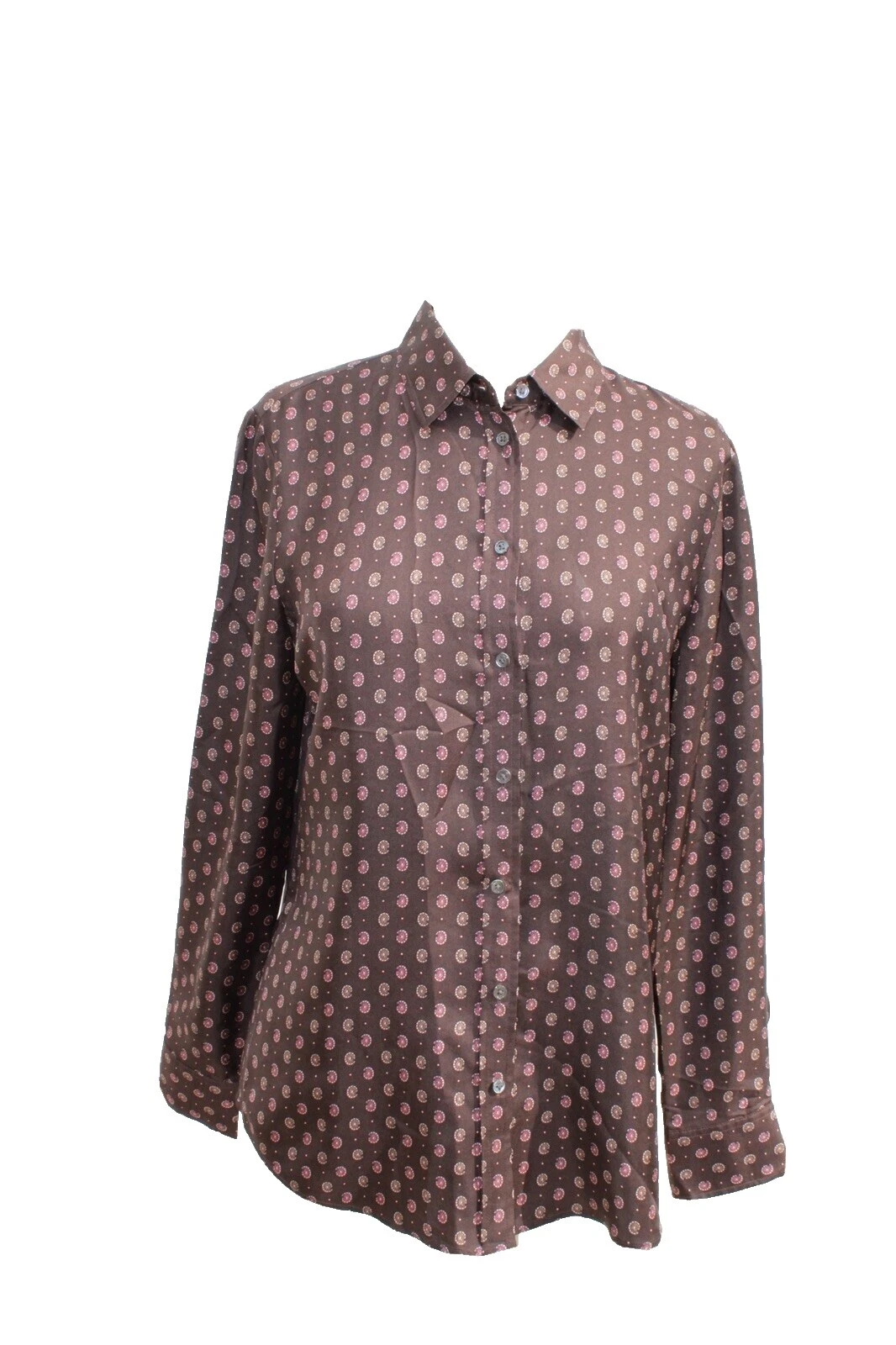 Camisetas Marrón Seda Banana Republic para Mujeres