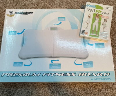 Snakebyte Wii Premium Fitness Board & Balance Board White Nintendo WII Fit Plus