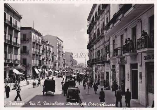 PALERMO - Via C. Finocchiaro Aprile già Corso Olivuzza, Cartolina - Bild 1 von 2