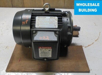 #ad #ad TOSHIBA Y156SDSR42A SEVERE DUTY MOTOR 1.5 HP 1.1 KW 230 460 190 380 VOLTS $400.00