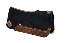 Impact Gel Contour Classic Saddle Pad- with Vintage Floral Wear Leather 30x30