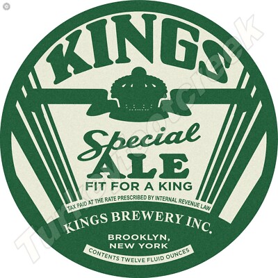 Kings Special Ale 11.75'' Round Metal Sign