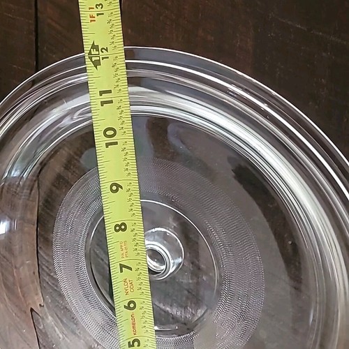 Vtg. 12 1/4" Clear Glass Lid Fits A 12" Mirro Brand Skillet. Made In Mexico EUC - Picture 5 of 5