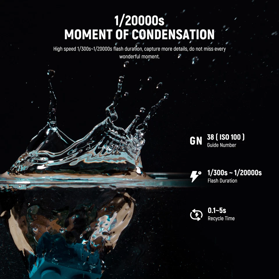 Neewer TT560 Speedlite Flash for Canon, Sony, Nikon, Panasonic, Olympus, Pentax - Image 4 of 4