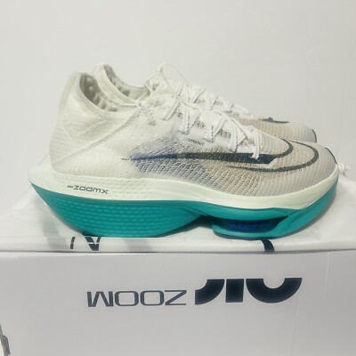 Men's Size 7 - Nike Air Zoom Alphafly NEXT% 2 Low White Clear Jade