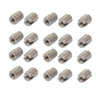 20pcs M2x6mm 304 Edelstahl selbstschneidende Schlitz Gewindeeinsatz