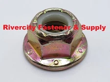 3/8-16 Grade 8 Nylon Insert Flange Lock Nuts 3/8 x 16 Flanged Stop Nut 3/8x16