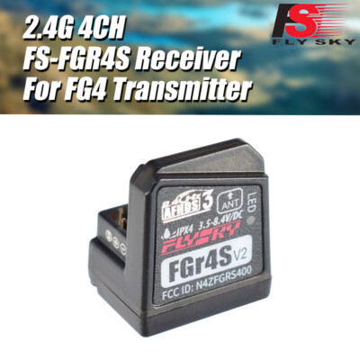 Flysky FGR4S V2 4CH 2.4G Receiver Can Be PPM/IBUS for FlySky FS-FG4 Transmitter