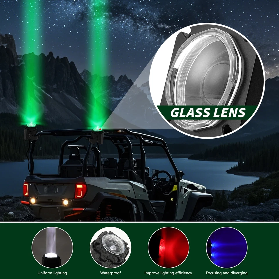 2x Antena sin látigo láser para CF-MOTO UFORCE ZFORCE 1000/500/600/800 Foto 3 de 4