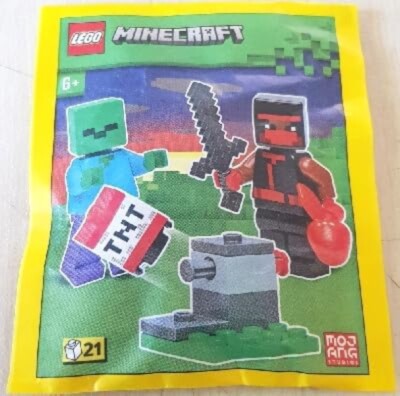 LEGO Minecraft: Ninja with Zombie and TNT Launcher Combo Pack - 6+