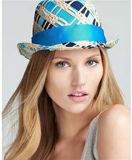 Jonathan Adler Straw Fedora for Women for sale | eBay display picture 3