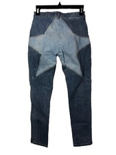 Revice Star Jeans Mid Rise Ankle USA Cotton Blend Medium Blue w/ Light 25 Women