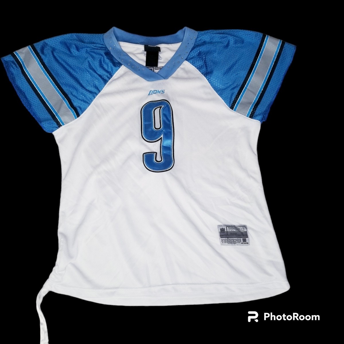 Detroit Lions #9 Stafford Women's Large Bling Collar Football