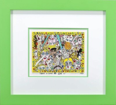 JAMES RIZZI PEEK A BOO EYE SEE U you Hand Signed 3D Serigraph framed Pop Art