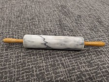 2 Inch Solid Marble Heavy Rolling Pin Kitchenware 10" 2kg Weight Kitchenalia
