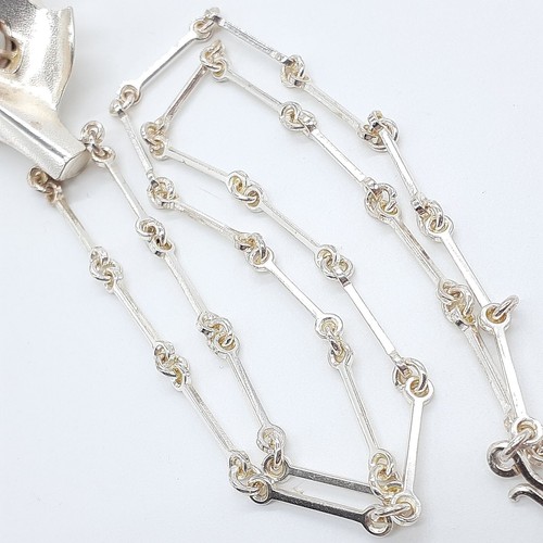Rare Vintage Lapponia Sterling Silver Necklace by Björn Weckström Finland 1980 - Picture 9 of 9