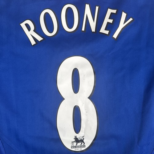 Seltenes Original ROONEY 8 Manchester United 2005/2006 Auswärts Fußballtrikot Large