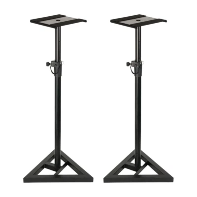2x Thor MONS001 Studio Monitor Speaker Stand Height Adjustable Pair