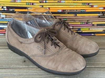 SAS Whisper Nubuck Leather Shoes Tripad Comfort Tan Women's 8.5 Narrow