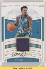 2019 Panini National Treasures Jersey Prime 10/25 Malik Monk #JT-MMK READ 04dh