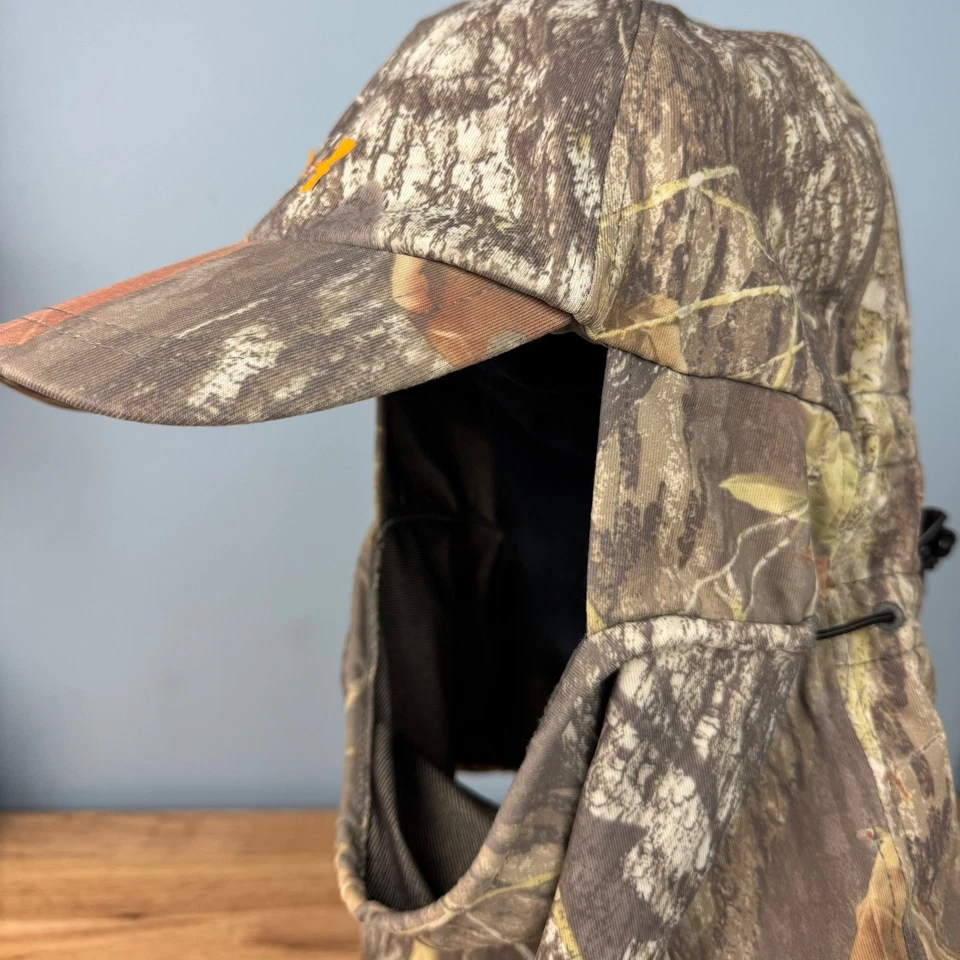 Under Armour Balaclava Hat Hood Mask Mossy Oak Breakup Camo One Size Hunting - Image 2 of 4