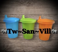 Tupperware Kids Bell Tumblers  Sipper Seal 4-Pc Set