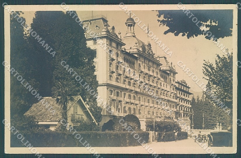 Verbania Lago Maggiore Stresa Grand Hotel PIEGHE Foto cartolina JK1979