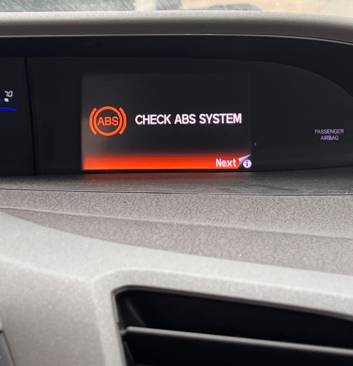 2012 Honda Civic Information Display Screen Speedometer 35572 for