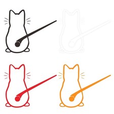 Car Sticker Cat Car Windscreen Wiper Decals Reflective Stickers Auto Decoration