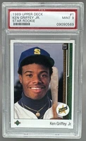 09090569 Ken Griffey Jr 1989 Upper Deck #1 Rookie RC PSA 9