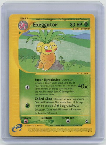 Pokémon Exeggutor (12) Aquapolis #012/147 Rare LP