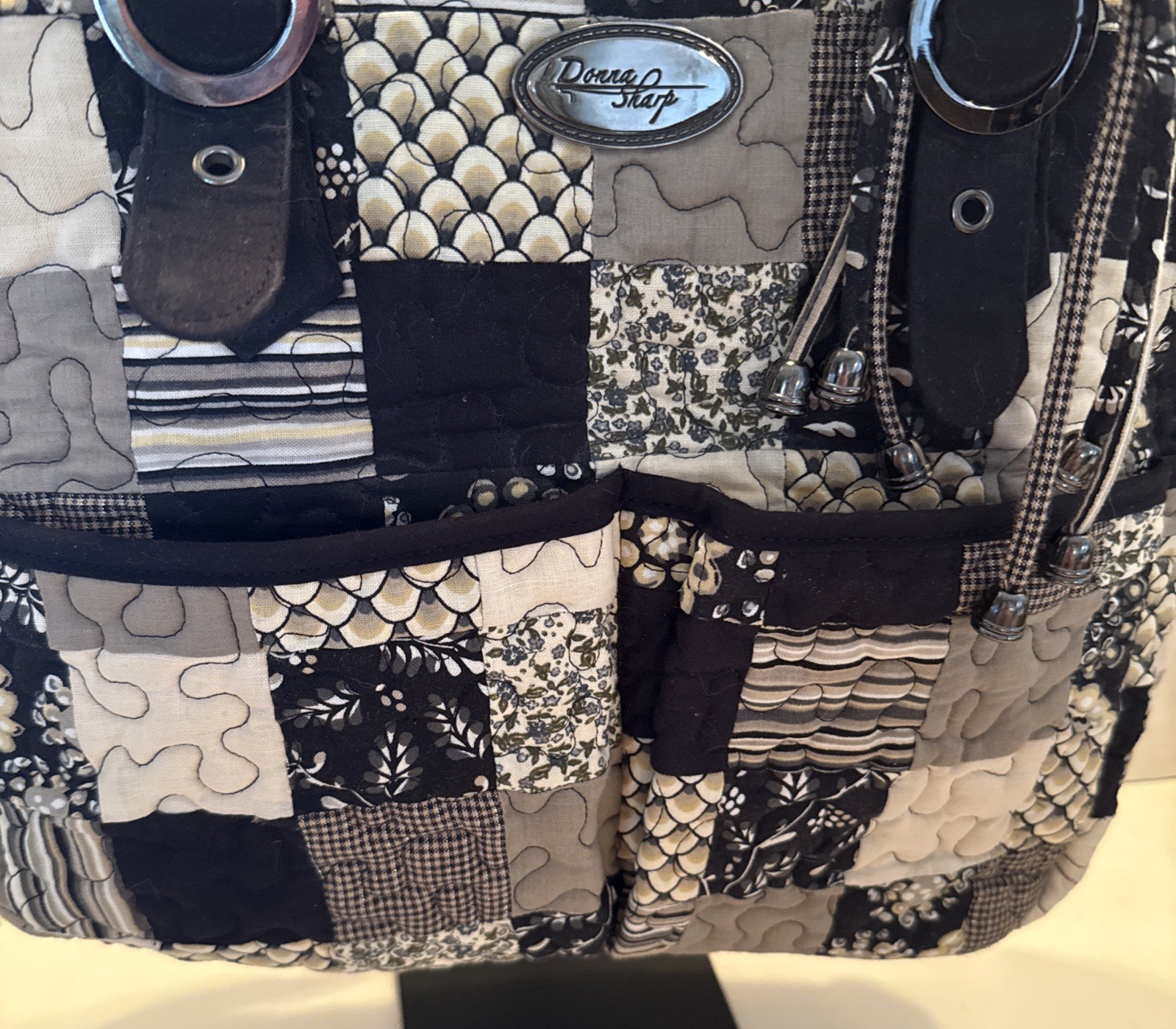 Donna Sharp Quilted Patchwork Shoulder Bag/Purse.… - image 4