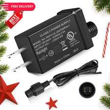 30V 0.2A 6W Class 2 Power Supply, UL Listed LED Transformer IP44 Black