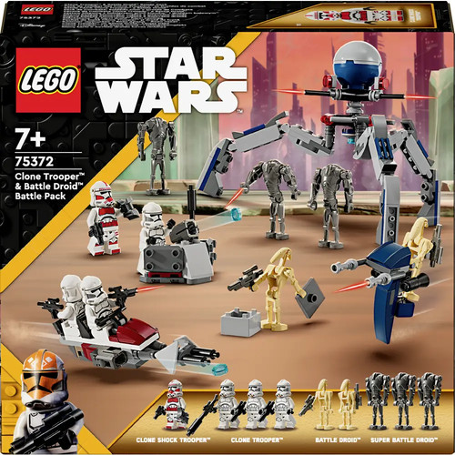 75372 LEGO® STAR WARS™ Pack de bataille clone Trooper et Battle Droid - Photo 1/5