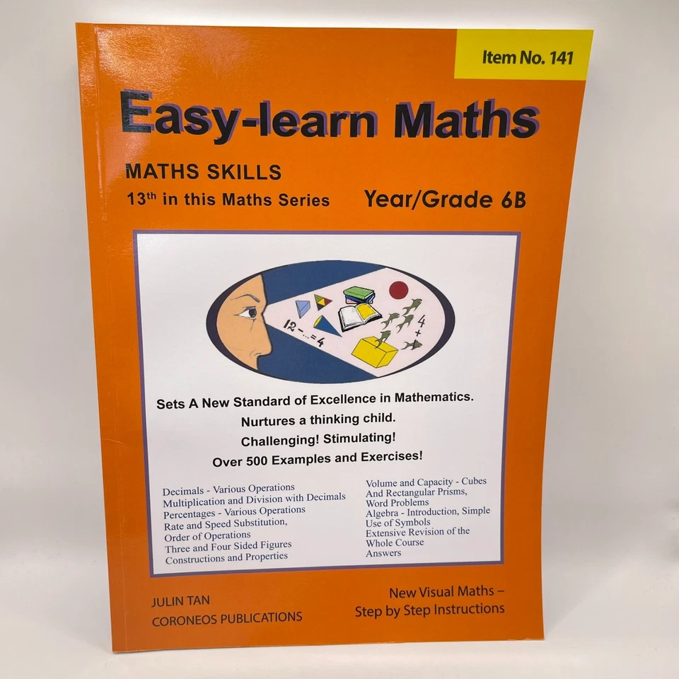 Easy Learn Maths 6a and 6b, Year 6 Homeschooling Step by Step Instructions - image 2 of 4