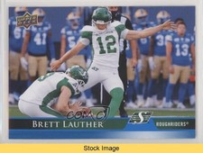 2021 Upper Deck CFL Blue Brett Lauther #53 READ 0me2