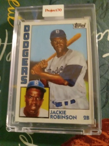 TOPPS PROJECT 70 #126 - 1984 JACKIE ROBINSON BY JONAS NEVER BROOKLYN DODGERS