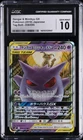 2018 POKEMON JAPANESE TAG BOLT #038/095 GENGAR & MIMIKYU GX CGC 10 GEM MINT