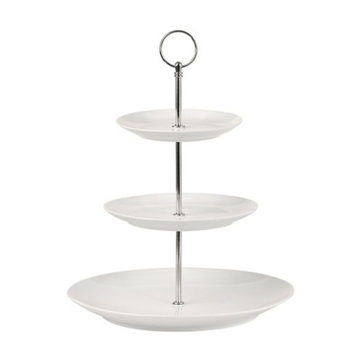 Stufen Kuchenständer: 3 Ebenen Maxwell & Williams White Basics Kuchenständer, Porzellan