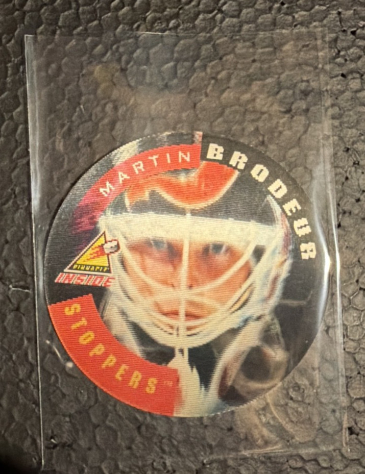 1997-98 Pinnacle Inside - Stoppers Martin Brodeur #4 - New Jersey Devils
