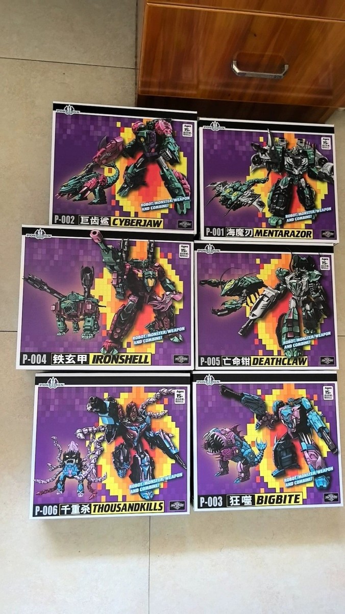 TFC Transforming Toys Poseidon P01-P06 Piranacon Action Figure In