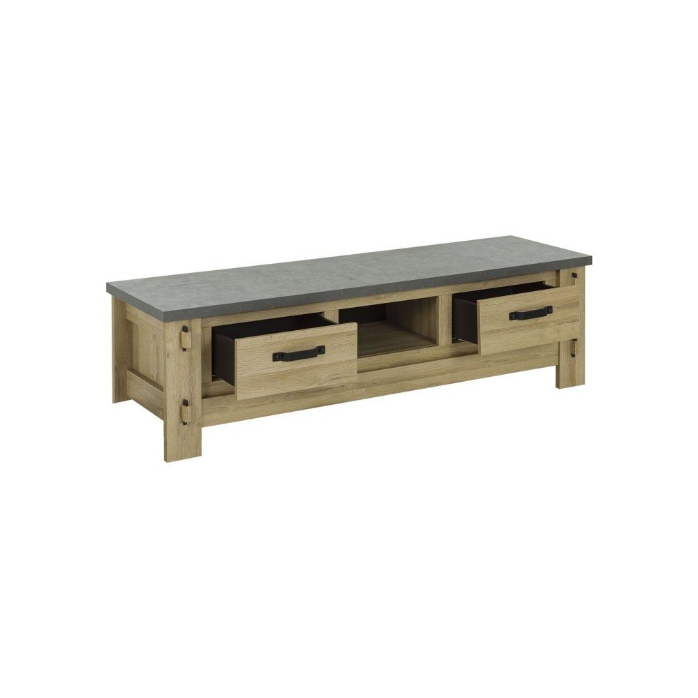 Meuble TV BROCELIANDE en chêne clair 172 cm GAMI - 3