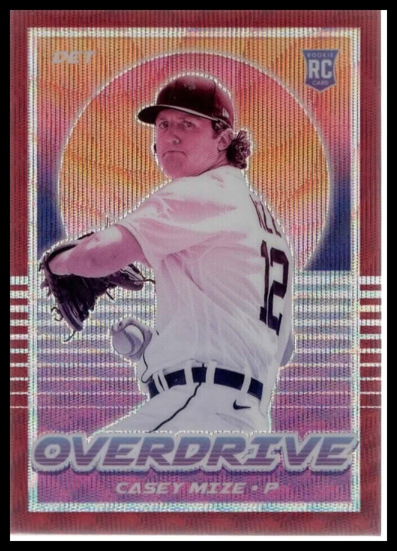 2021 Panini Chronicles #17 Casey Mize Overdrive Ruby Wave #/199