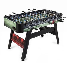 54Inch Full Size Foosball Table, Arcade Table Soccer w/ 2 Balls, 22 Players