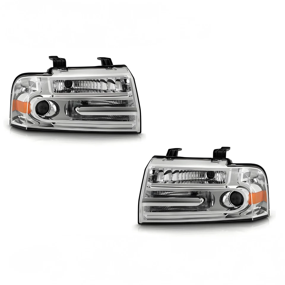 HID/Xenon Headlight For 2007-2014 Lincoln Navigator w/o Ballast Left+Right Pair Foto 2 de 4