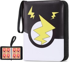 FAMOMI 4-Pocket Card Binder Album 50 Sleeves Holds 400 Trading Cards TCG
