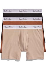 Image of Calvin Klein Men's Modern Cotton Stretch Naturals 3-Pack Boxer Brief, Size S