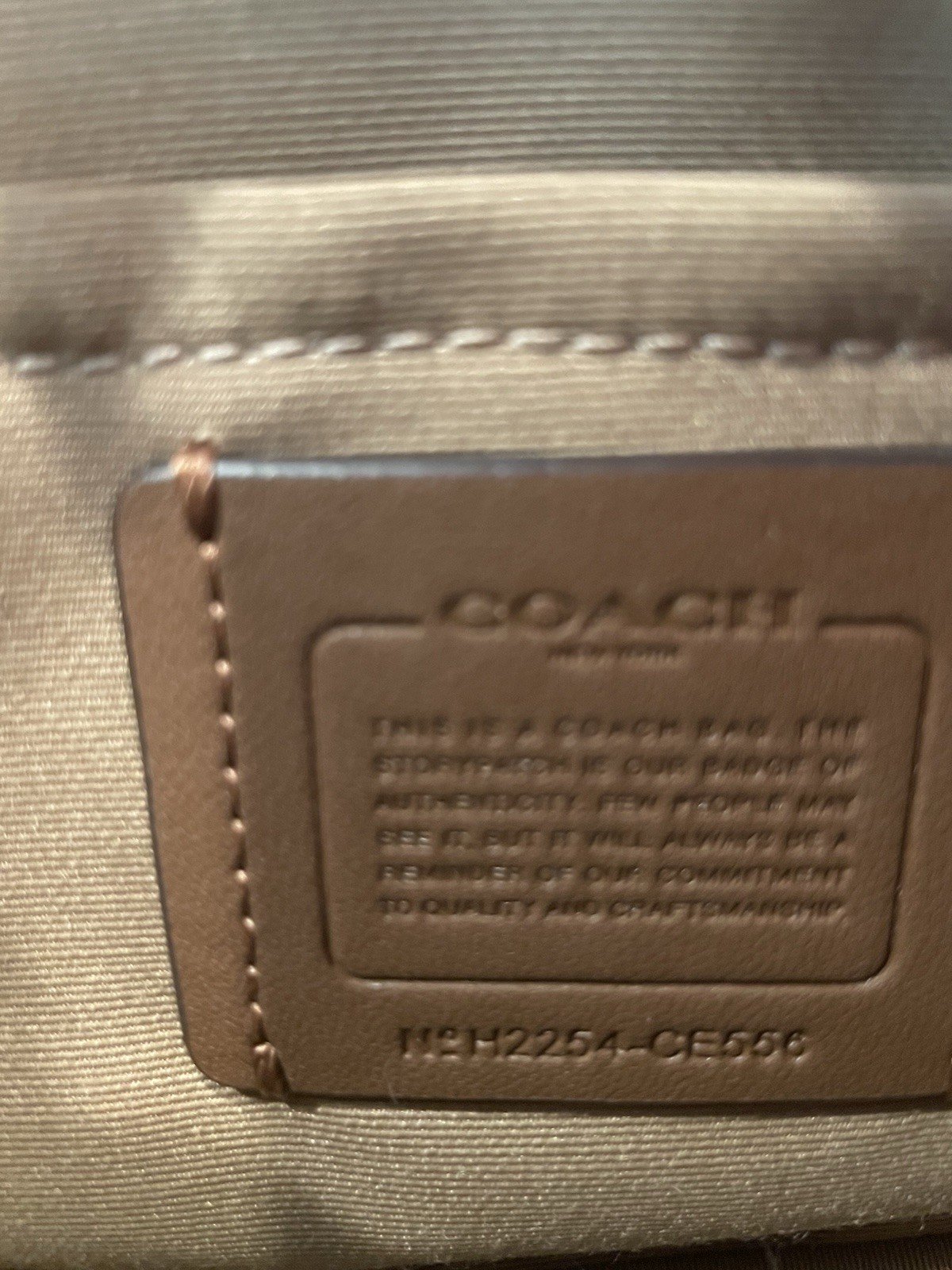 Coach Teri Tan With Silver Pebble Leather CE556 2 Ways Convertible Shoulder Bag image 7