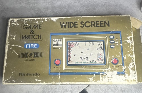 Nintendo Game & Watch Fire FR-27 Wide Screen 1981 Vintage - Con Scatola Funzionante - Foto 5 di 7